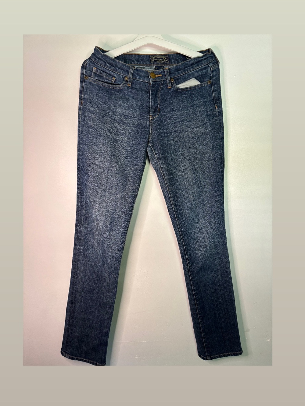 Seven7 Slim Fit Blue Medium Wash Jeans - Women's Size 29